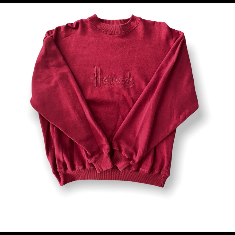 Large Red Harrods Crewneck